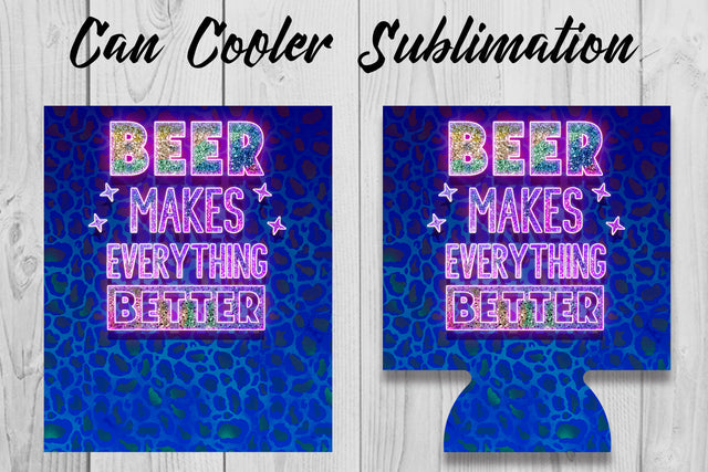 Can Cooler Sublimation | Can Koozie Designs | Can Koozie Sublimation Sublimation Fly Design 