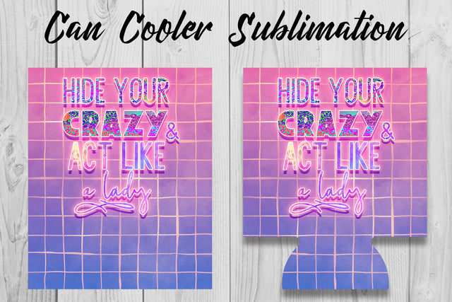 Can Cooler Sublimation | Can Koozie Designs | Can Koozie Sublimation Sublimation Fly Design 