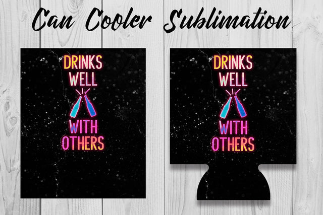 Can Cooler Sublimation | Can Koozie Designs | Can Koozie Sublimation Sublimation Fly Design 