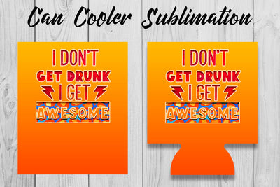 Can Cooler Sublimation | Can Koozie Designs | Can Koozie Sublimation Sublimation Fly Design 