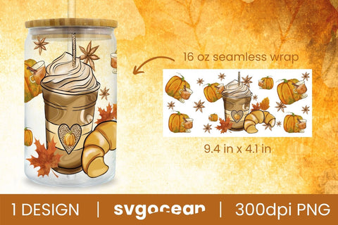 Can Glass Coffee | PNG | 16 Oz Libbey Glass Sublimation SvgOcean 