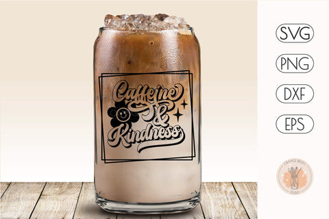 Can Glass Full Wrap SVG Caffeine Lover Beer Can Glass 16 Oz SVG OrangeBrushStudio 