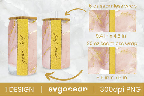 Can Glass Marble Glitter | Marble Libbey Glass | 16 oz | 20 oz SVG SvgOcean 