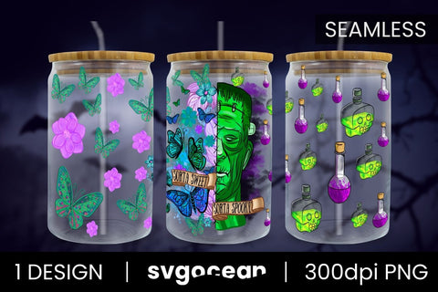 Can Glass Sublimation | 16 Oz Libbey Glass Sublimation SvgOcean 