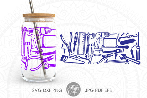 Can Glass SVG for fathers day SVG Artisan Craft SVG 