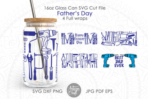 Can Glass SVG for fathers day SVG Artisan Craft SVG 