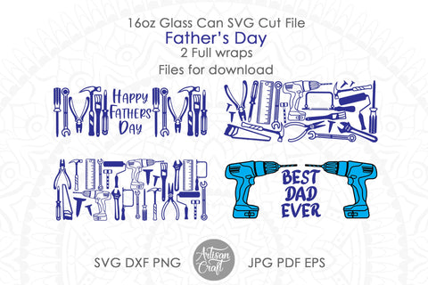 Can Glass SVG for fathers day SVG Artisan Craft SVG 