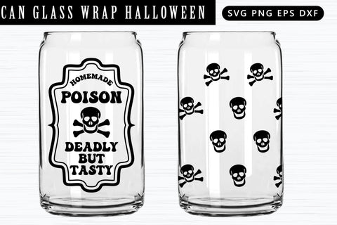Can Glass Wrap Bundle, Halloween Bottle Labels, Can glass svg, can glass wrap svg, Halloween bottle labels bundle, Halloween svg SVG etcify 