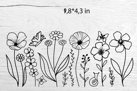 Can Glass Wrap Floral SVG. Libbey Glass Can Full Wrap. SVG Samaha Design 