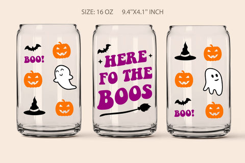 Can glass wrap Halloween svg SVG KMarinaDesign 