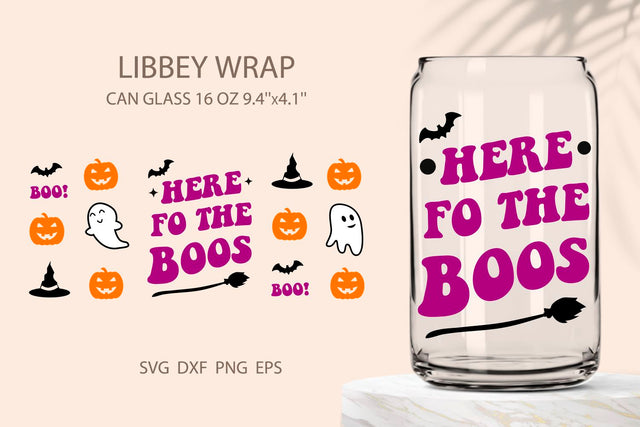 Can glass wrap Halloween svg SVG KMarinaDesign 