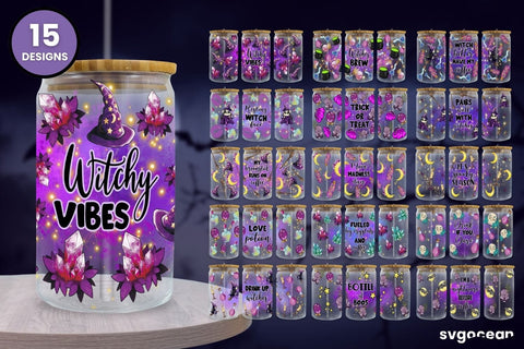 Can Glass Wrap Sublimation | Megabundle | Libbey Glass Sublimation SvgOcean 