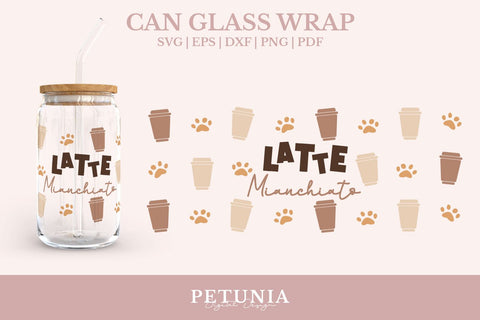 Can Glass Wrap SVG Bundle | Cat Svg Bundle SVG Petunia Digital Design 