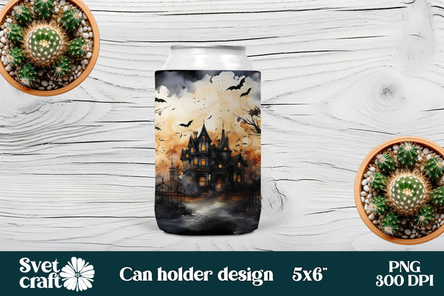 Can holder sublimation design | Halloween can cooler Sublimation Svetana Studio 