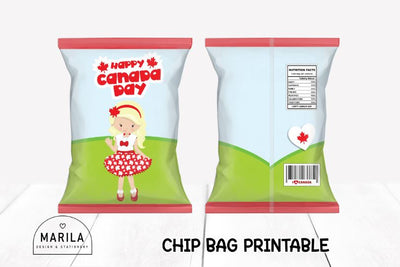 CANADA DAY CHIP BAG PRINTABLE #1 Sublimation Marilakits 