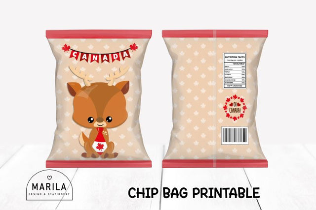 CANADA DAY CHIP BAG PRINTABLE #10 Sublimation Marilakits 