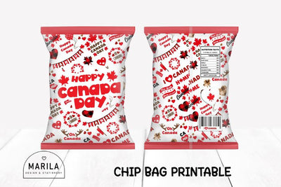 CANADA DAY CHIP BAG PRINTABLE #5 Sublimation Marilakits 