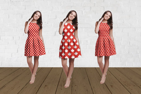 Canada Day Digital Paper Bundle. Canadian Maple Seamless Pattern Digital Pattern LaBelezoka 