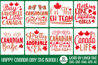 Canada Day SVG Bundle, 20 SVG Design SVG Rafiqul20606 