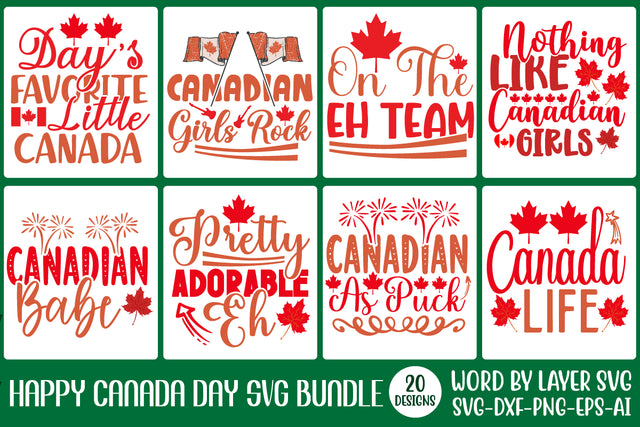 Canada Day SVG Bundle, 20 SVG Design SVG Rafiqul20606 