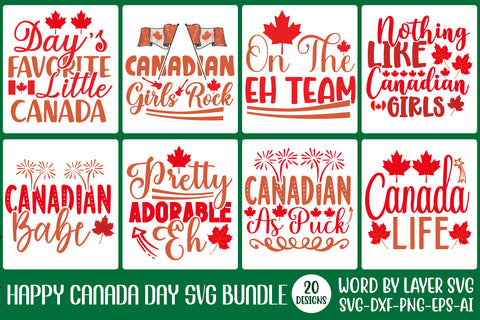 Canada Day SVG Bundle, 20 SVG Design SVG Rafiqul20606 