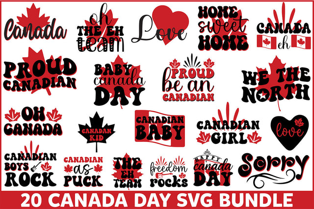 Canada Day SVG Bundle SVG Rupkotha 