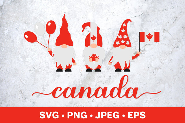 Canada Day SVG. Canadian patriotic gnomes SVG LaBelezoka 