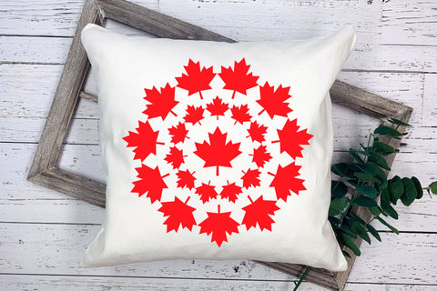 Canada Day SVG, Maple Leaf SVG Mandala Design, Patriotic PNG Design. SVG Elinorka 