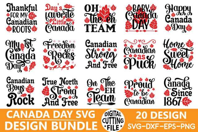 Canada day svg quotes bundle, Canada day design , SVG sk.swapon Roy 