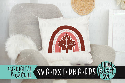 Canada Flag Rainbow Maple - Canada Day SVG SVG Lilium Pixel SVG 