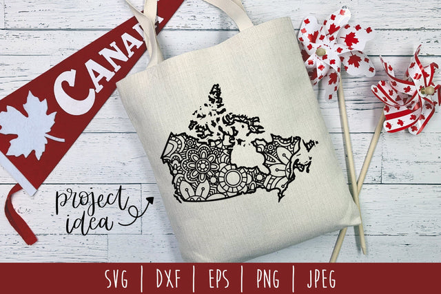 Canada Mandala Zentangle SVG SavoringSurprises 