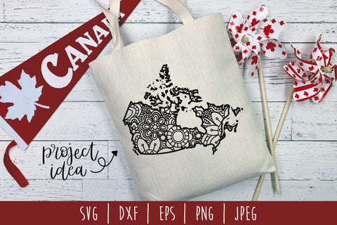 Canada Mandala Zentangle SVG SavoringSurprises 