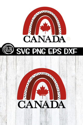 CANADA - Rainbow - Hand Drawn - SVG EPS DXF PNG SVG On the Beach Boutique 