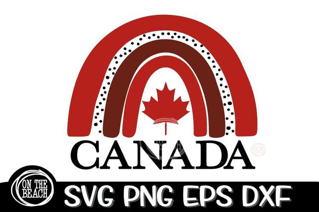CANADA - Rainbow - Hand Drawn - SVG EPS DXF PNG SVG On the Beach Boutique 