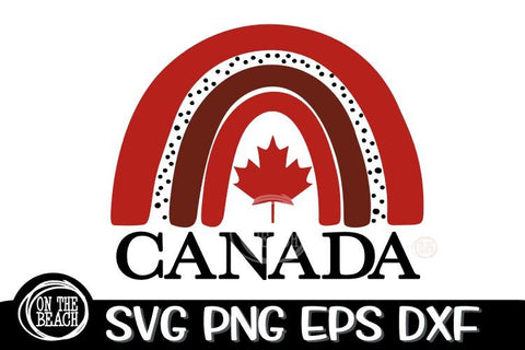 CANADA - Rainbow - Hand Drawn - SVG EPS DXF PNG SVG On the Beach Boutique 