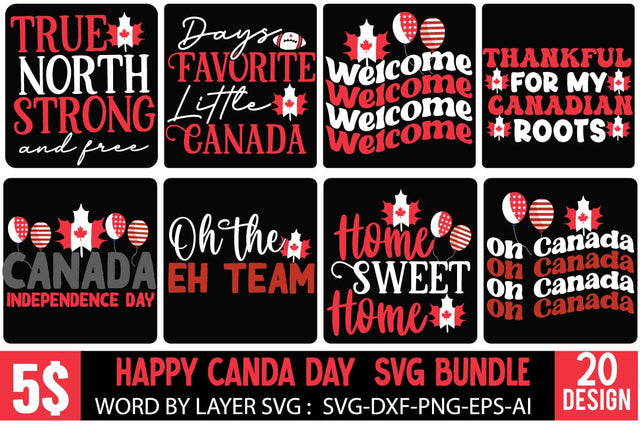 Canada SVG Bundle , Canada Independence Day SVG Cut File,Canda SVG Design, Canada Independence Day SVG Quotes ,Canada Day Sublimation SVG BlackCatsMedia 