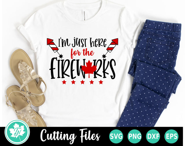 Canada SVG | Canada Day SVG | I'm Here for the Fireworks SVG TrueNorthImagesCA 