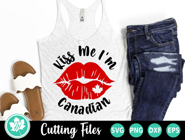 Canada SVG | Canada Day SVG | Kiss Me I'm Canadian SVG TrueNorthImagesCA 