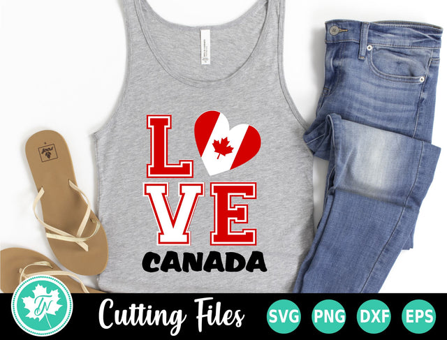 Canada SVG | Canada Day SVG | Love Canada SVG SVG TrueNorthImagesCA 