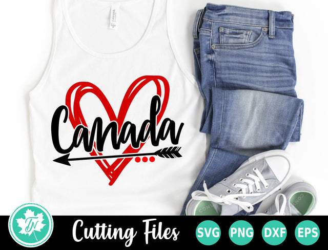 Canada SVG | Canada Day SVG | Scribble Heart SVG TrueNorthImagesCA 