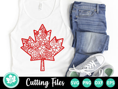 Canada SVG | Canada Day SVG | Zentangle Maple Leaf SVG TrueNorthImagesCA 