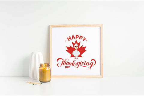 Canada Thanksgiving Day. Happy Thanksgiving SVG LaBelezoka 