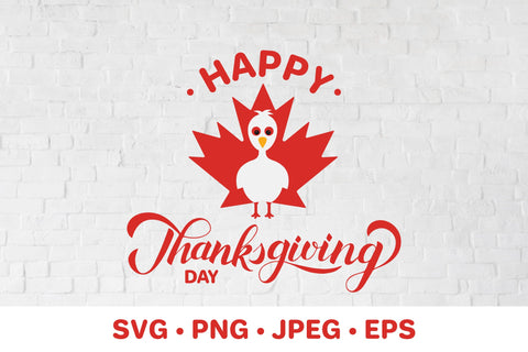 Canada Thanksgiving Day. Happy Thanksgiving SVG LaBelezoka 