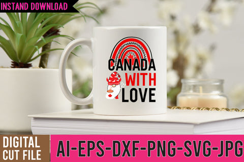 Canada With Love SVG Cut File SVG BlackCatsMedia 
