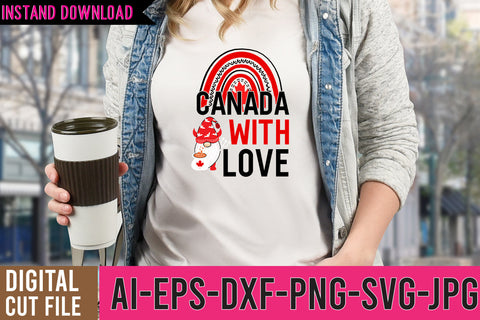 Canada With Love SVG Cut File SVG BlackCatsMedia 