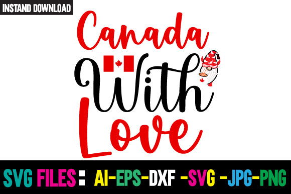 Canada with Love SVG Cut File SVG Newmockups 