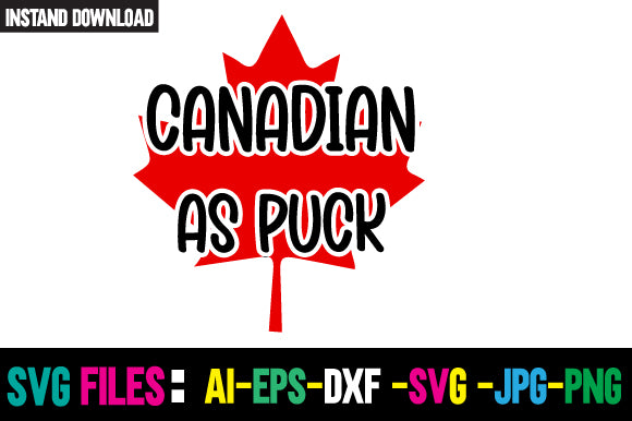 Canadian As Puck SVG Cut File SVG Newmockups 