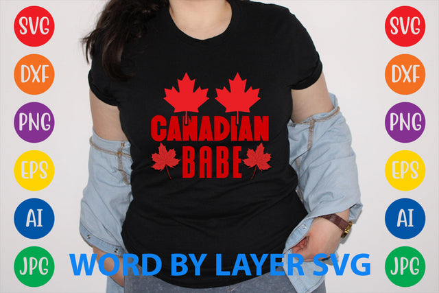 Canadian Babe, Canada Day SVG Design SVG Rafiqul20606 