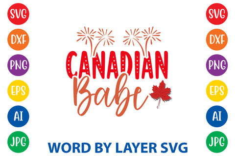 Canadian Babe, Canada Day SVG Design SVG Rafiqul20606 