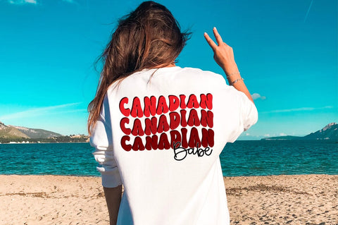 Canadian Babe SVG - Canada Day Cut File SVG Pickled Thistle Creative 